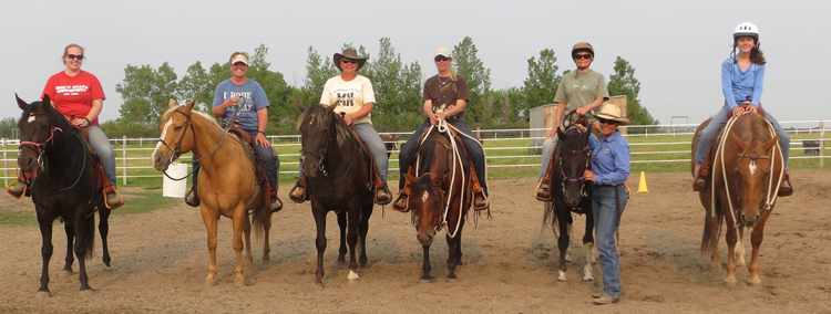 Parelli_group of riders at minot clinic